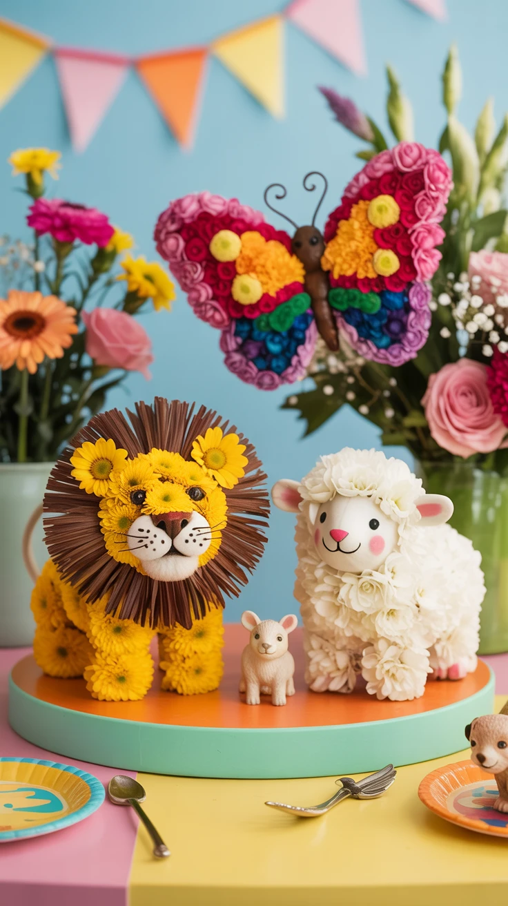 3. Animal Themed Arrangements