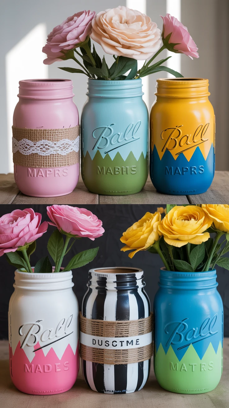 3. Painted and Decorated Jars That Show Your Style