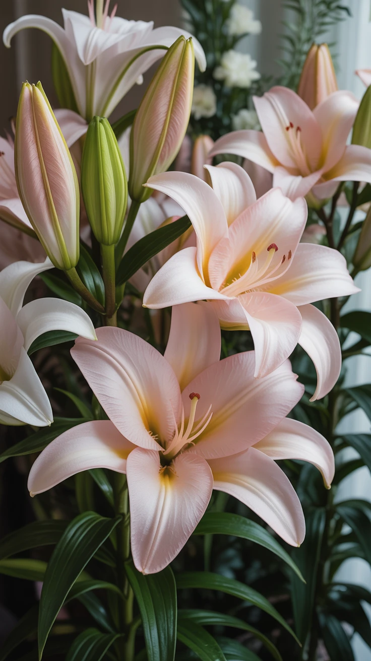 4. Blush Lilies