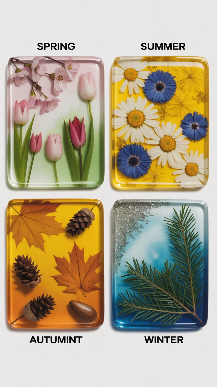 4. Seasonal Flower Collection Display