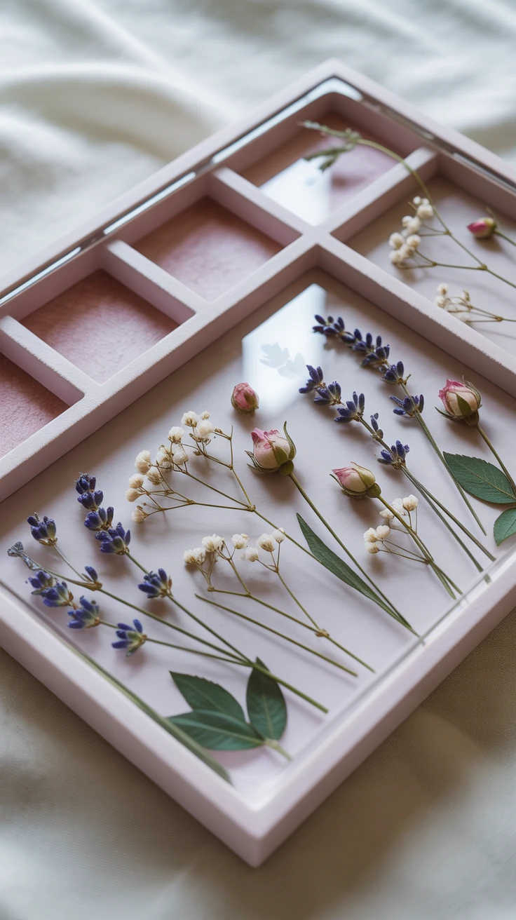 5. Pressed Flower Jewelry Organizer