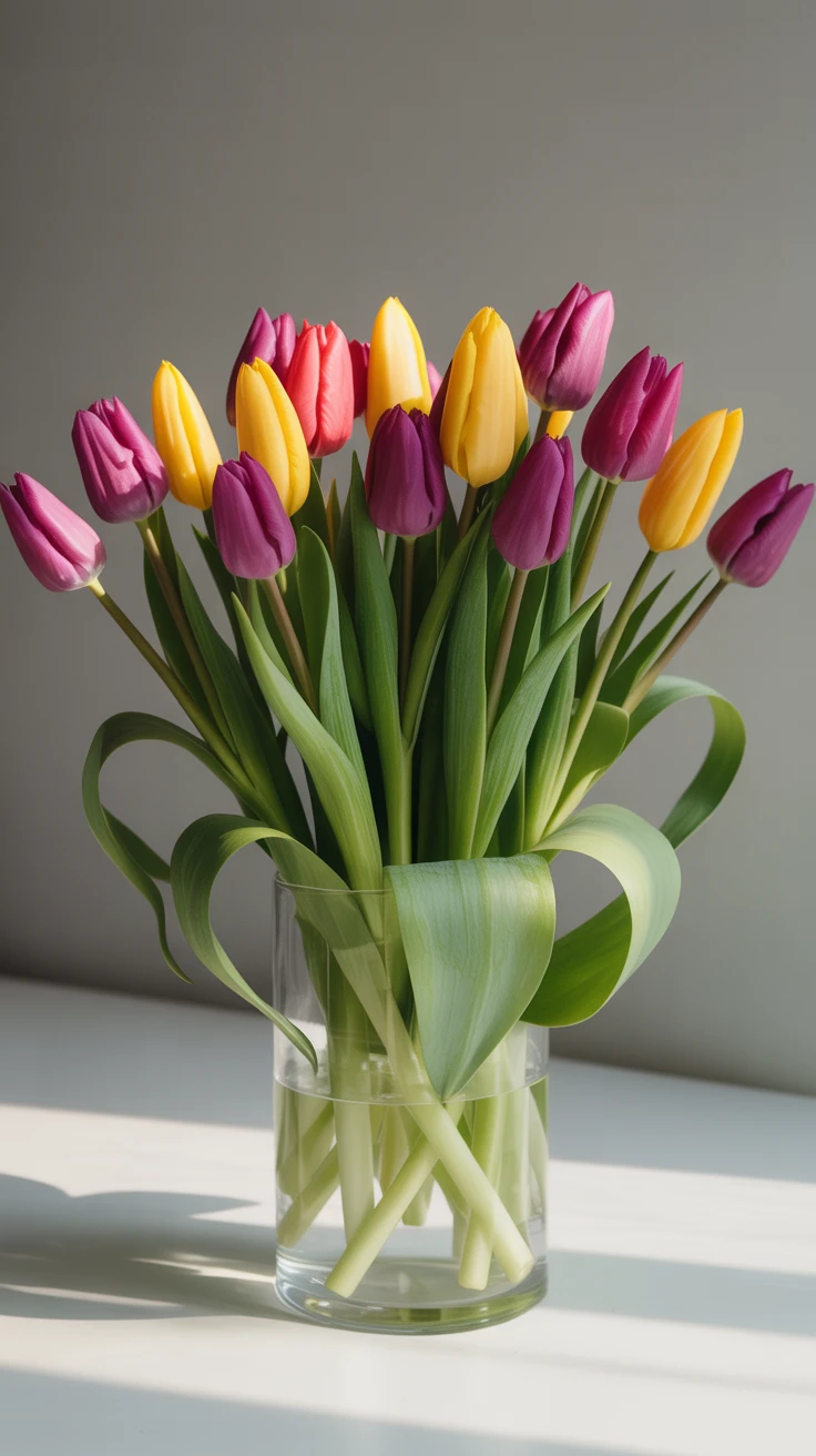 6. Chic Tulip Arrangement