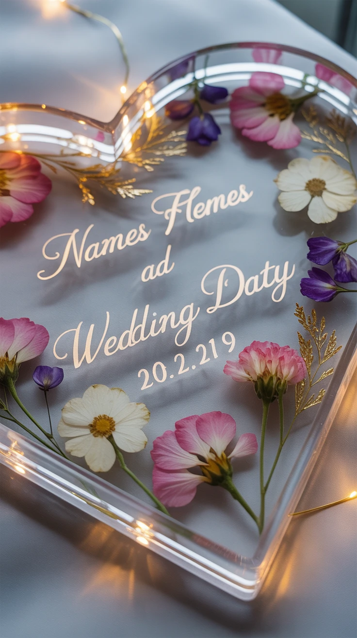 6. Custom Wedding Keepsake Tray