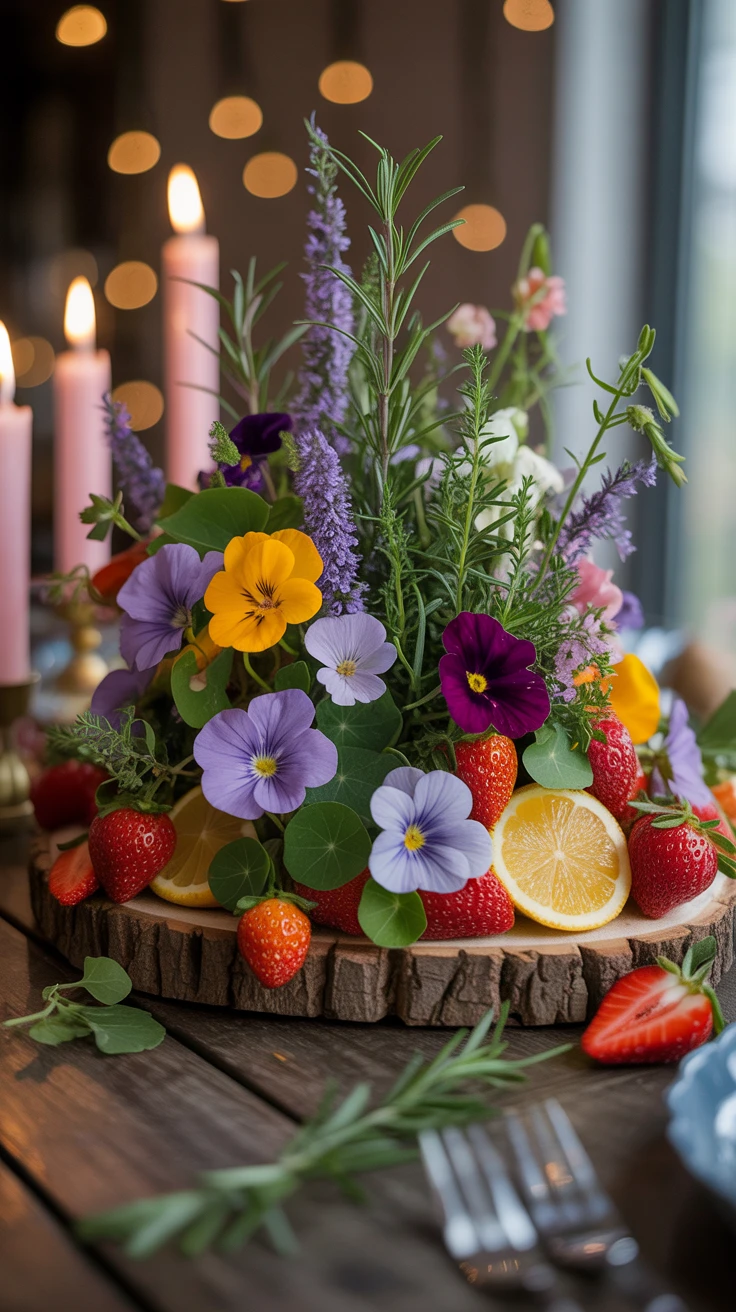 7. Edible Flower Arrangements