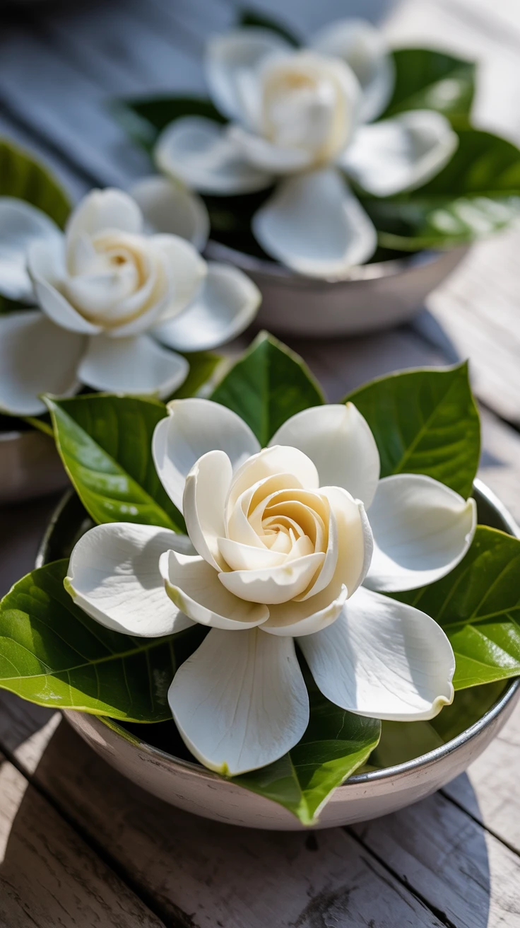 7. White Gardenias: Purity and Sweet Love