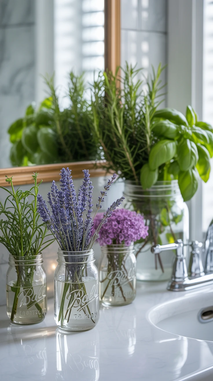 8. Bathroom and Kitchen Counter Arrangements