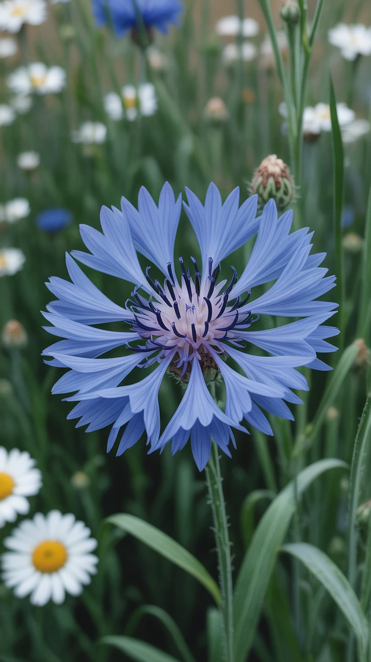 8. Blue Cornflower: Simple Dignity