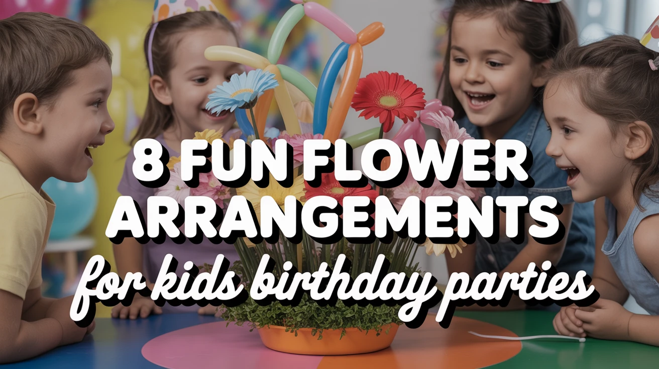 8 Fun Flower Arrangements for Kids Birthday Parties
