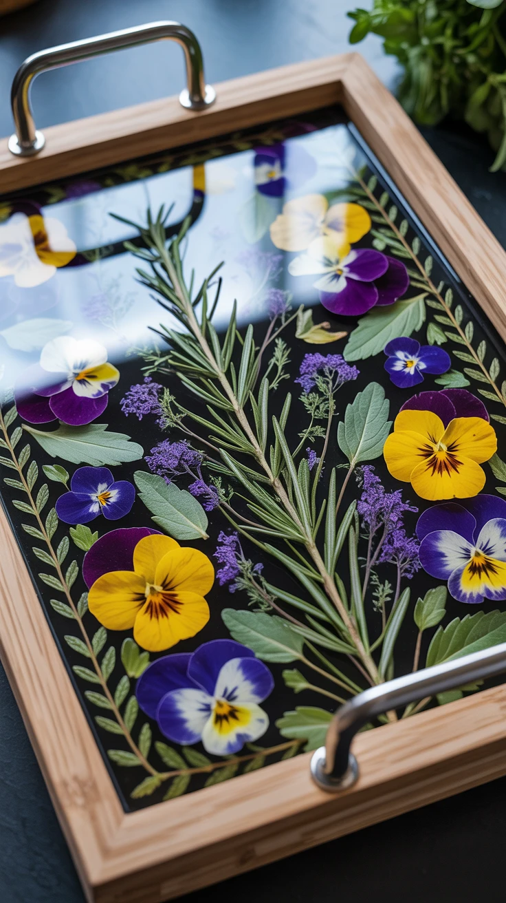 9. Dried Herb and Flower Kitchen Tray
