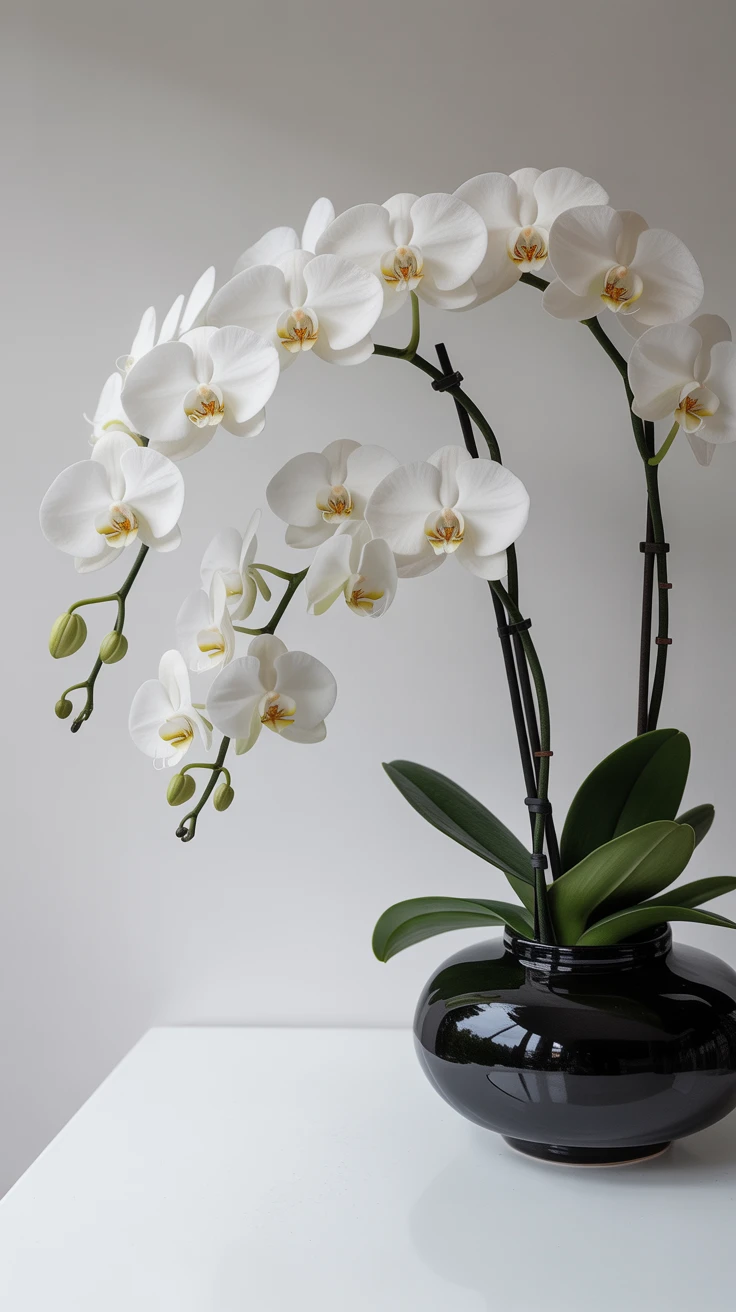 9. Minimalist Orchid Setting
