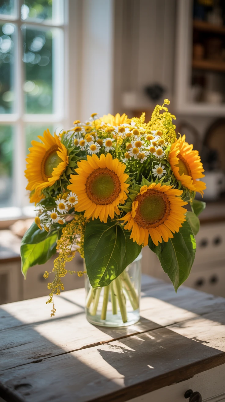 2. Cheerful Sunflower Arrangement