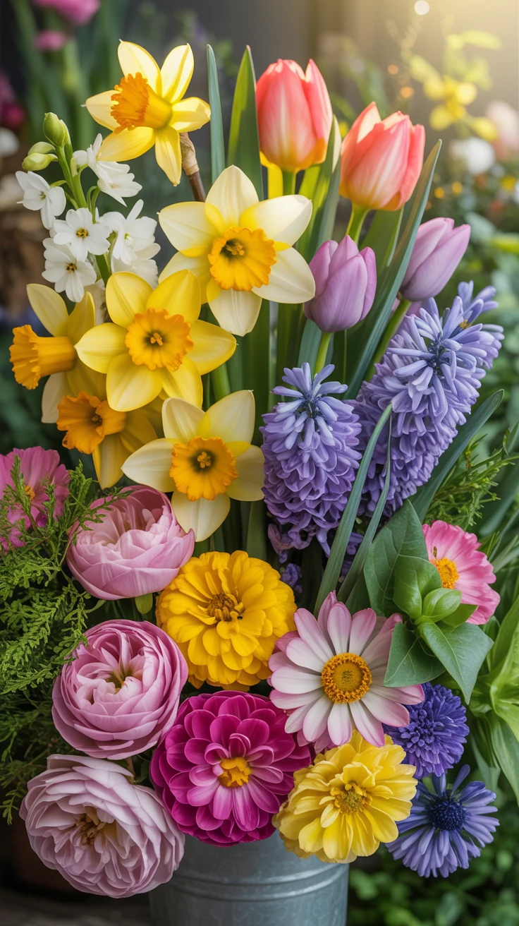 9. Seasonal Mixed Blooms