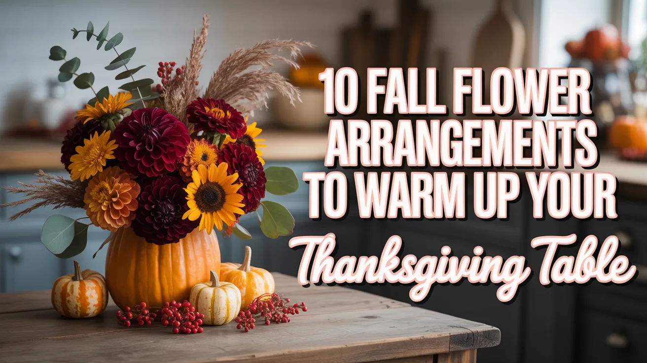 10 Fall Flower Arrangements to Warm Up Your Thanksgiving Table hero image