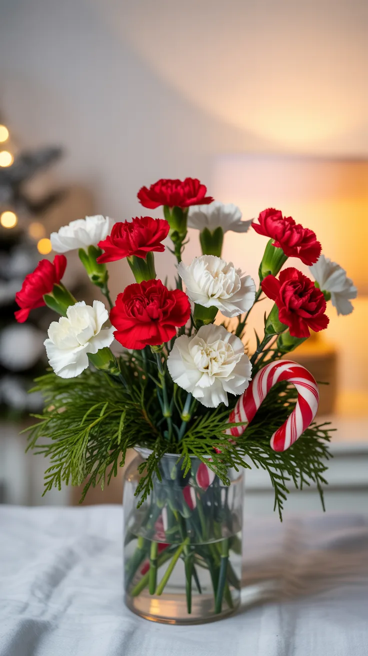 12. Sweet and Simple Carnation Arrangement