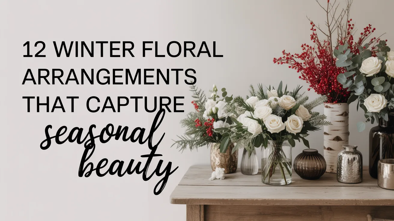 12 Winter Floral Arrangements That Capture Seasonal Beauty hero image