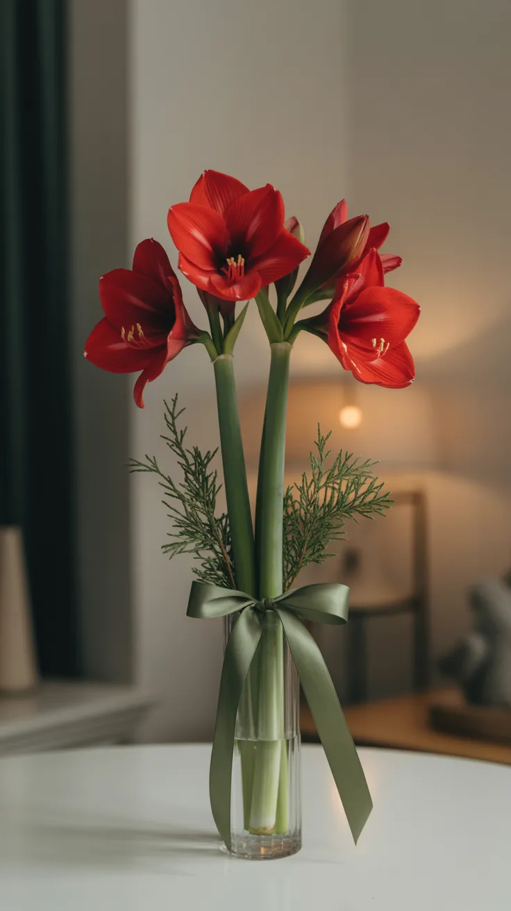 16. Sleek Amaryllis Arrangement