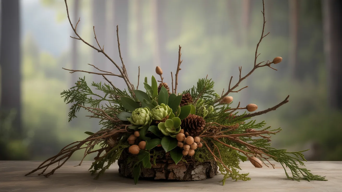 2. Rustic Woodland Arrangement