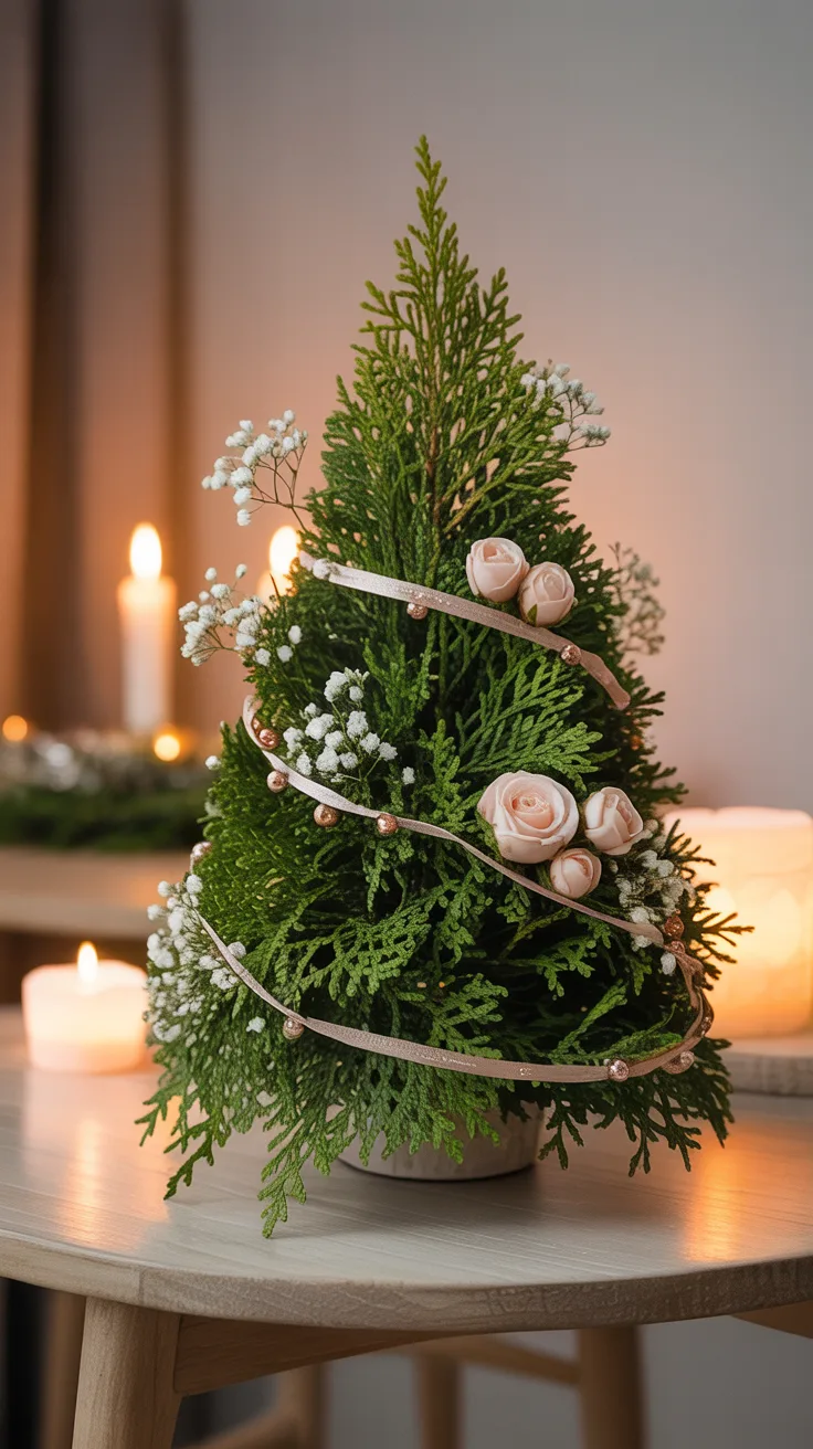 5. Mini Christmas Tree Floral Design