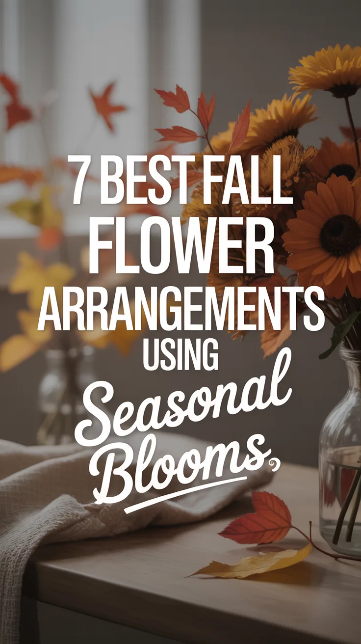 7 Best Fall Flower Arrangements Using Seasonal Blooms – Pinterest image