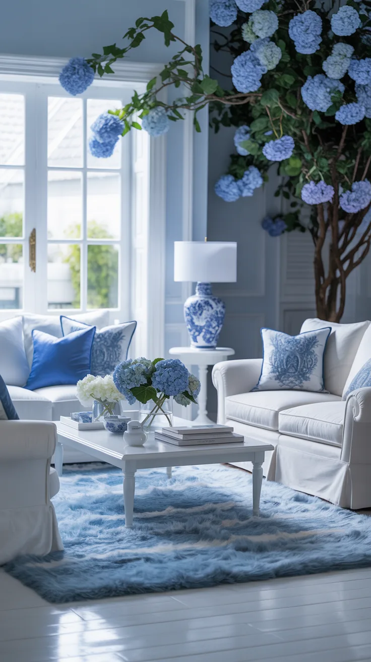 8. Blue and White Wonderland