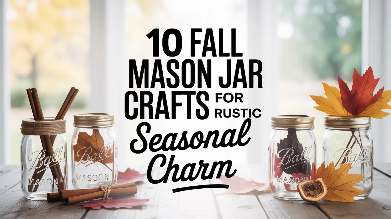 10 Fall Mason Jar Crafts for Rustic Seasonal Charm – hero image