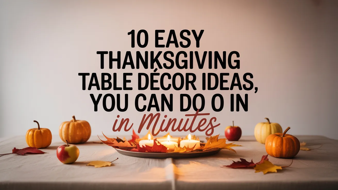 10 Easy Thanksgiving Table Décor Ideas You Can Do in Minutes – hero image