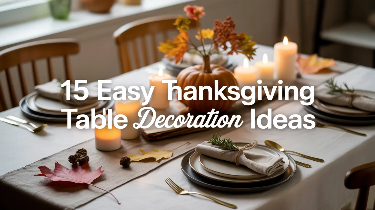 15 Easy Thanksgiving Table Decoration Ideas – hero image