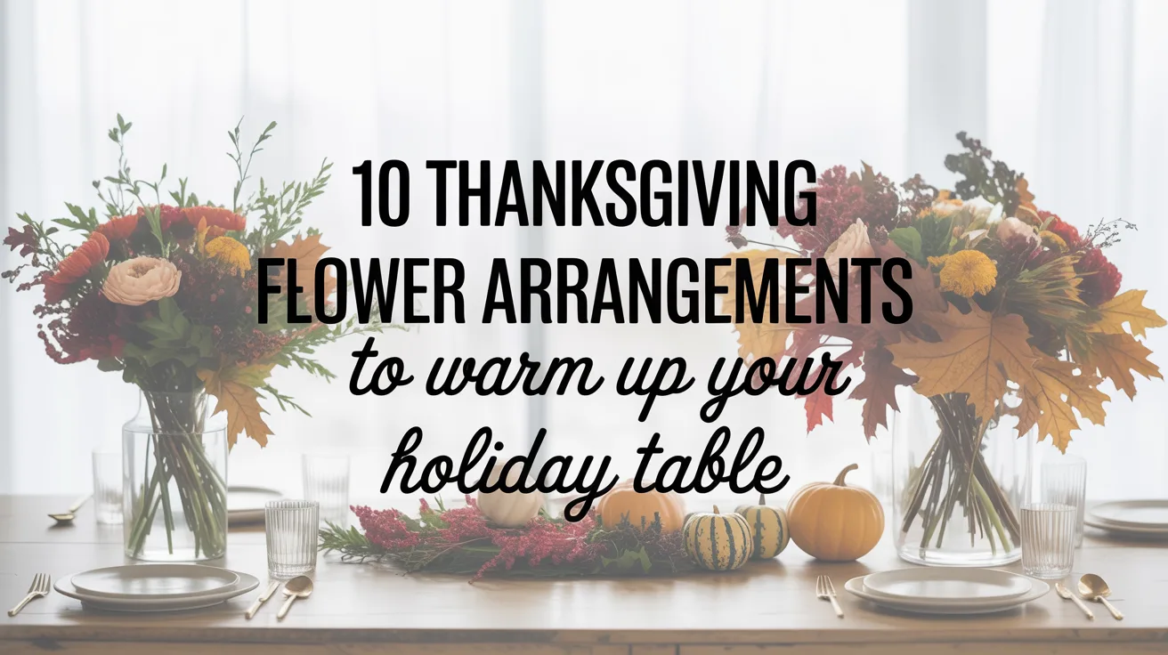 10 Thanksgiving Flower Arrangements to Warm Up Your Holiday Table – hero image