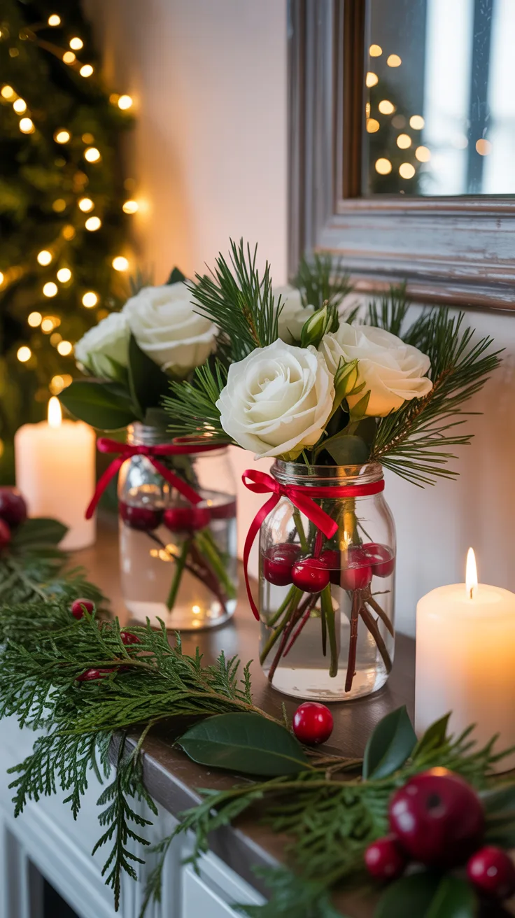 DIY Christmas Flower Arrangements illustrative image