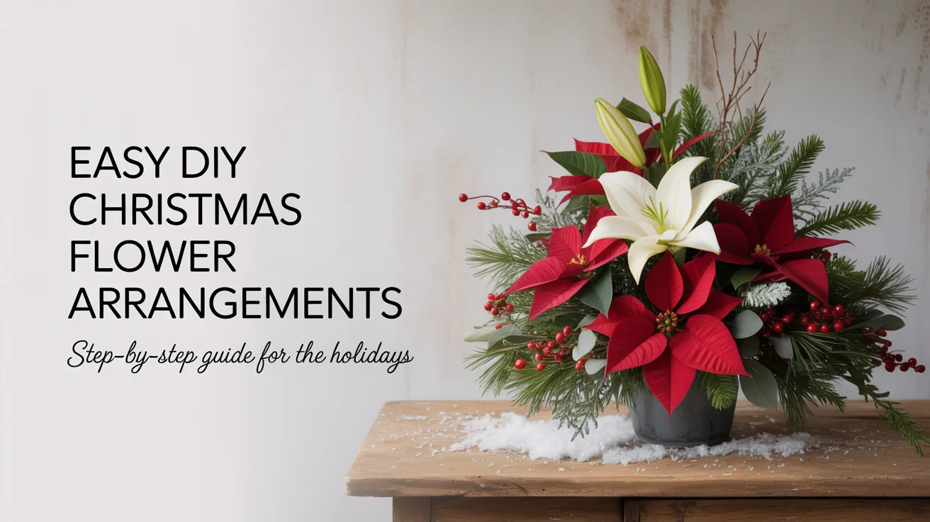 Easy DIY Christmas Flower Arrangements: Step-by-Step Guide for the Holidays hero image