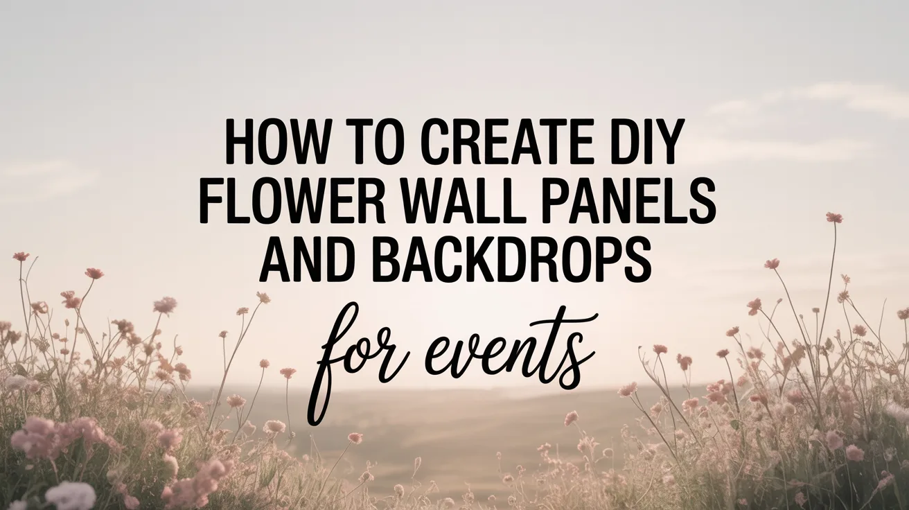 How to Create DIY Flower Wall Panels and Backdrops for Events hero image