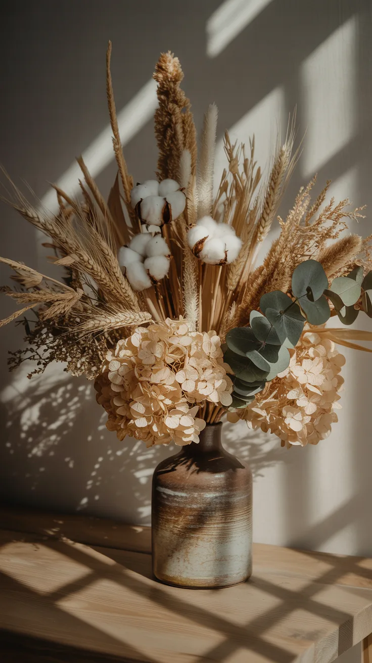 Rustic Charm with Dried Flowers illustrative image