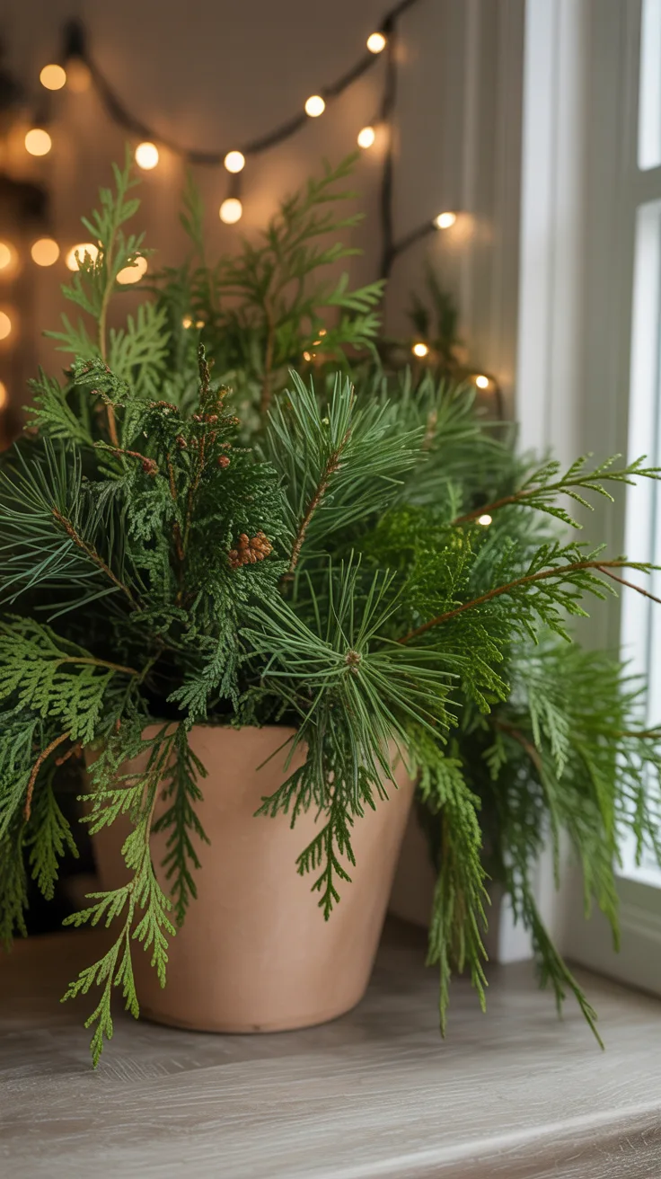 Steps to Create a Basic Christmas Flower Pot illustrative image