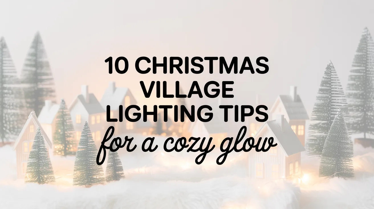 10 Christmas Village Lighting Tips for a Cozy Glow hero image