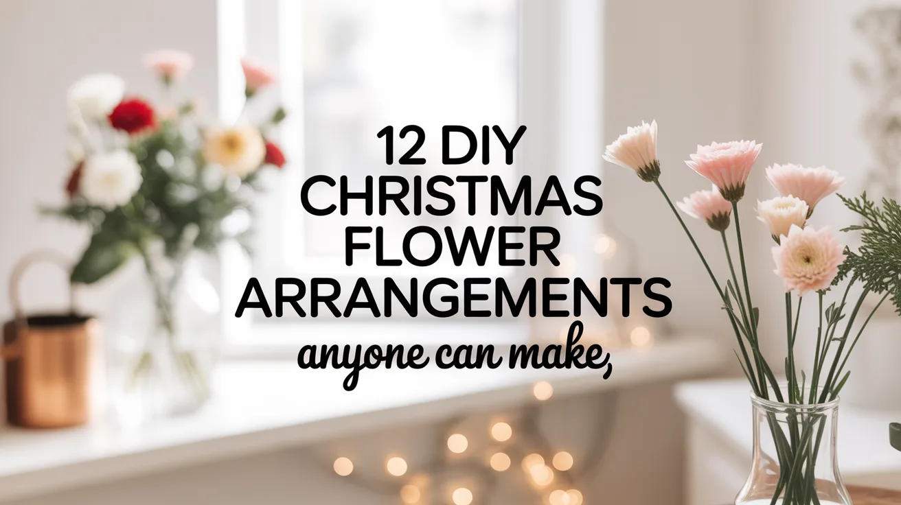 12 DIY Christmas Flower Arrangements Anyone Can Make hero image