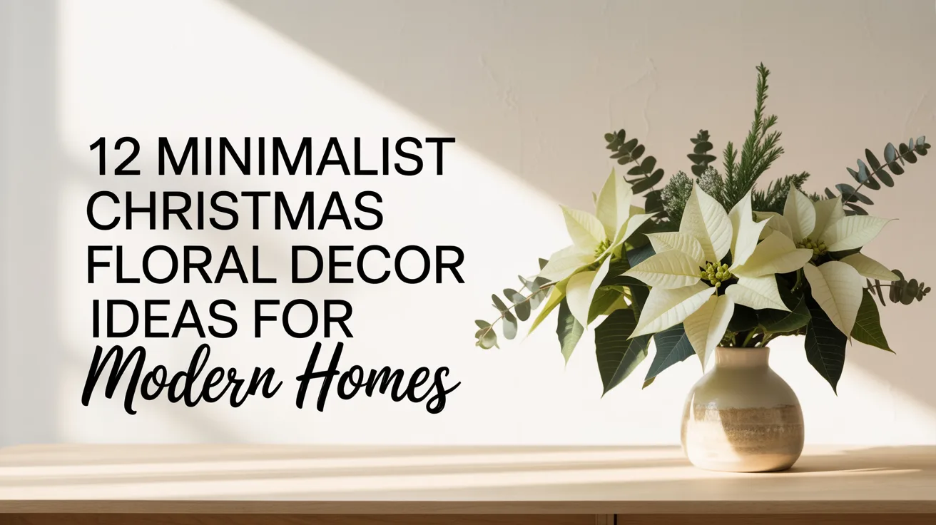 12 Minimalist Christmas Floral Decor Ideas for Modern Homes hero image