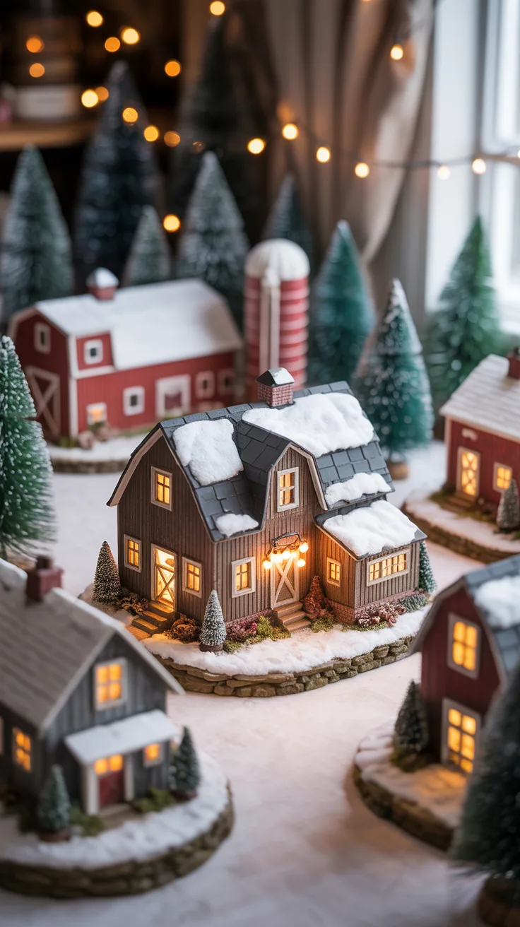 14 Inspiring Rustic Christmas Village Ideas illustrative image
