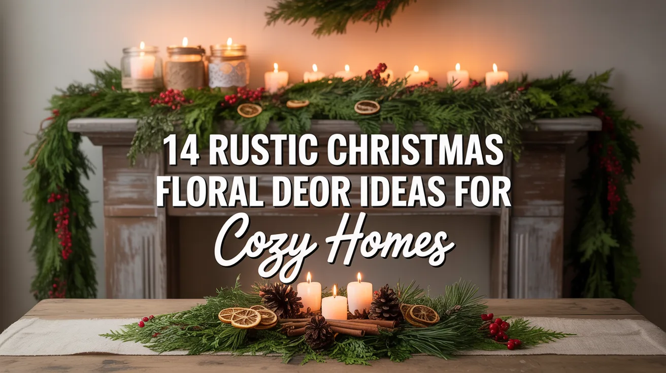14 Rustic Christmas Floral Decor Ideas for Cozy Homes hero image