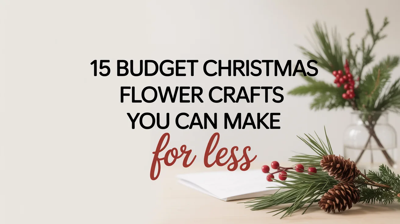 15 Budget Christmas Flower Crafts You Can Make for Less hero image