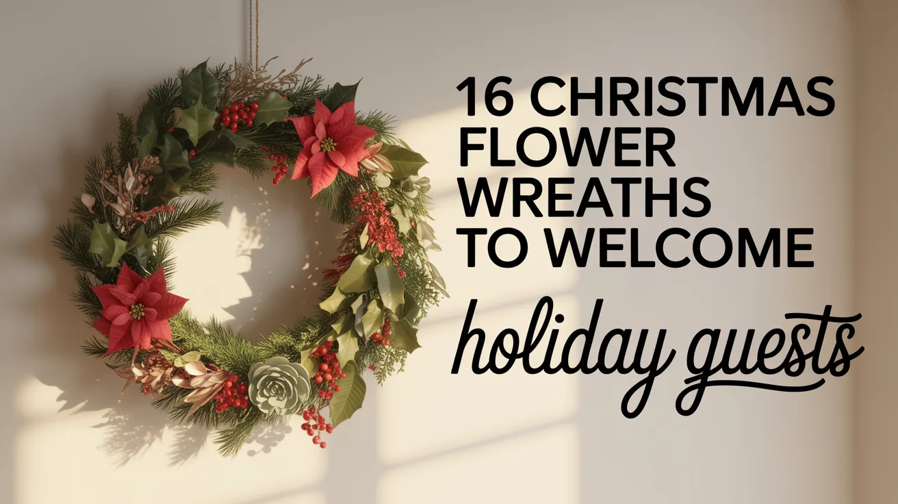 16 Christmas Flower Wreaths to Welcome Holiday Guests hero image