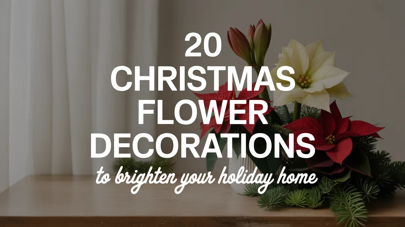20 Christmas Flower Decorations to Brighten Your Holiday Home hero image