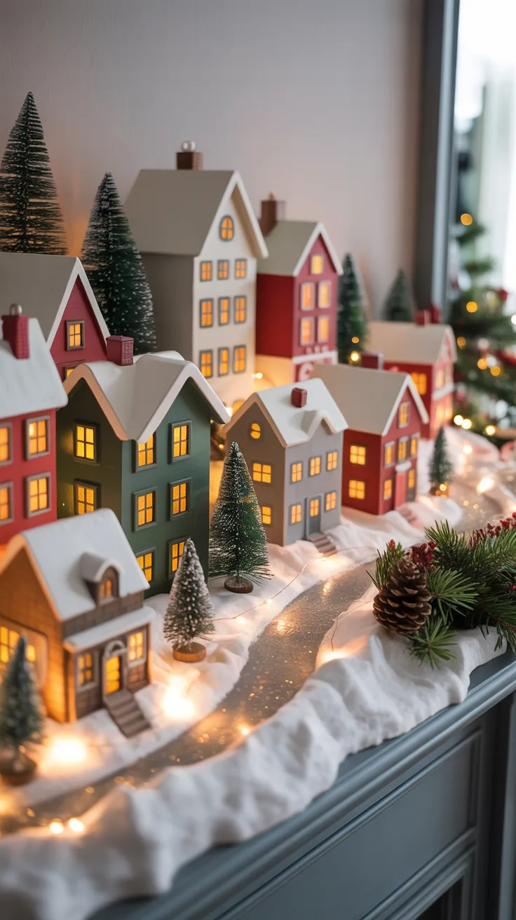 Arranging Your Christmas Village: Step-by-Step illustrative image