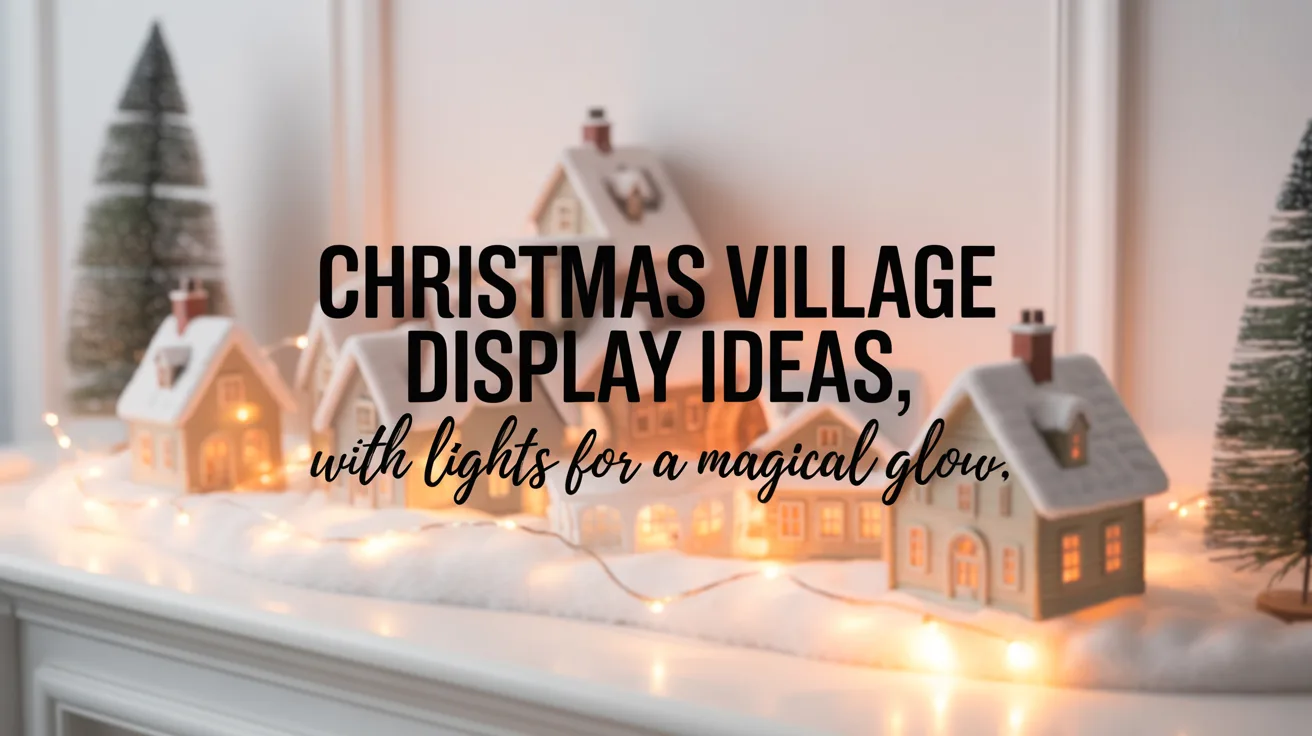 Christmas Village Display Ideas with Lights for a Magical Glow hero image