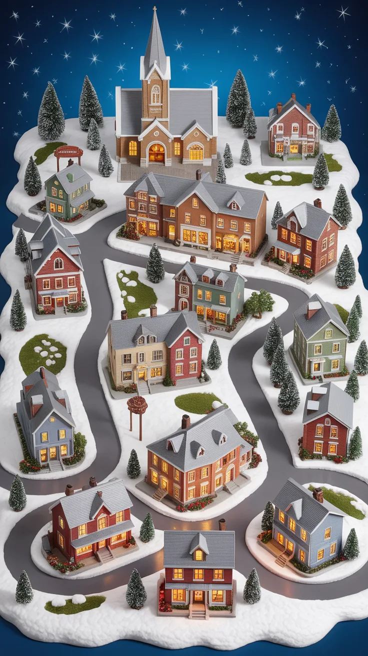 Creating a Layout for Your Christmas Village illustrative image