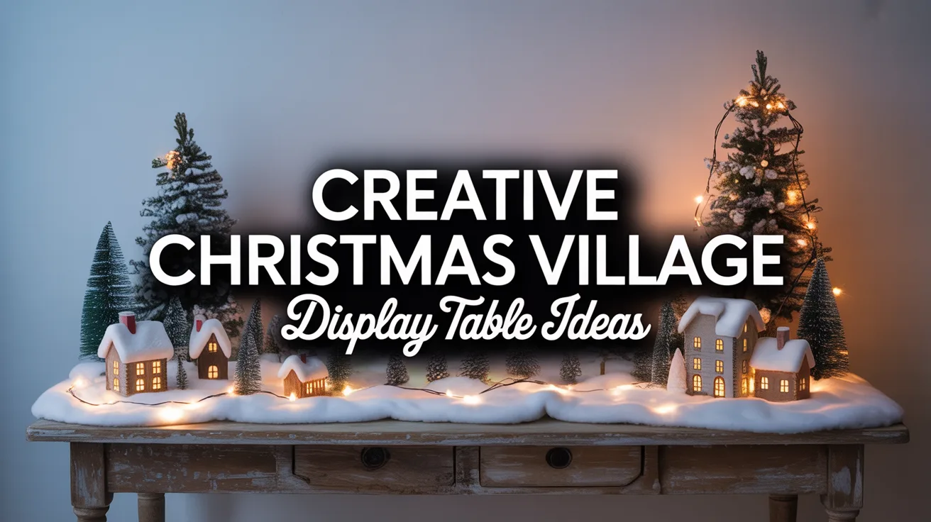 Creative Christmas Village Display Table Ideas hero image