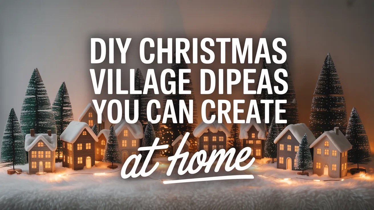 DIY Christmas Village Display Ideas You Can Create at Home hero image