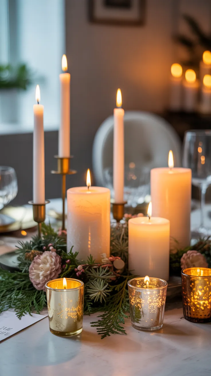 Elegant Candle Centerpieces
