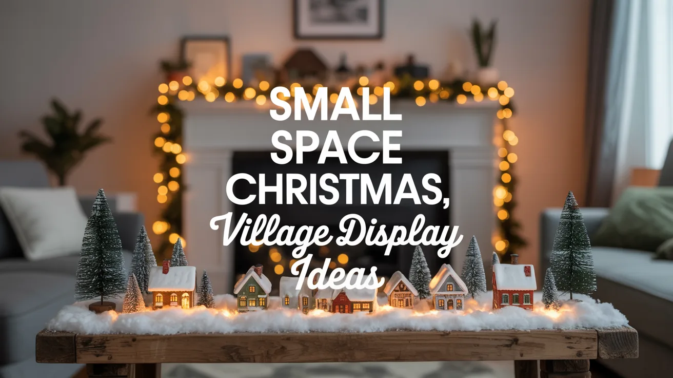 Small Space Christmas Village Display Ideas hero image