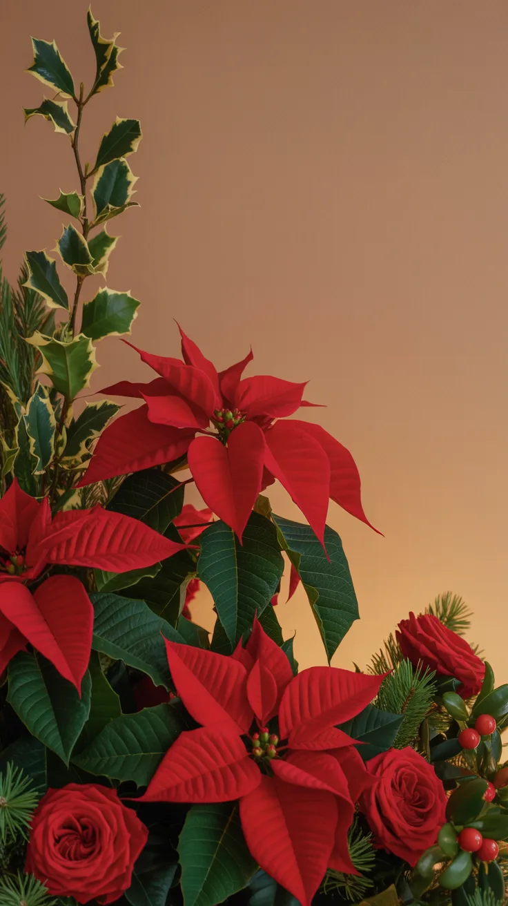 Traditional Christmas Flower Arrangements illustrative image
