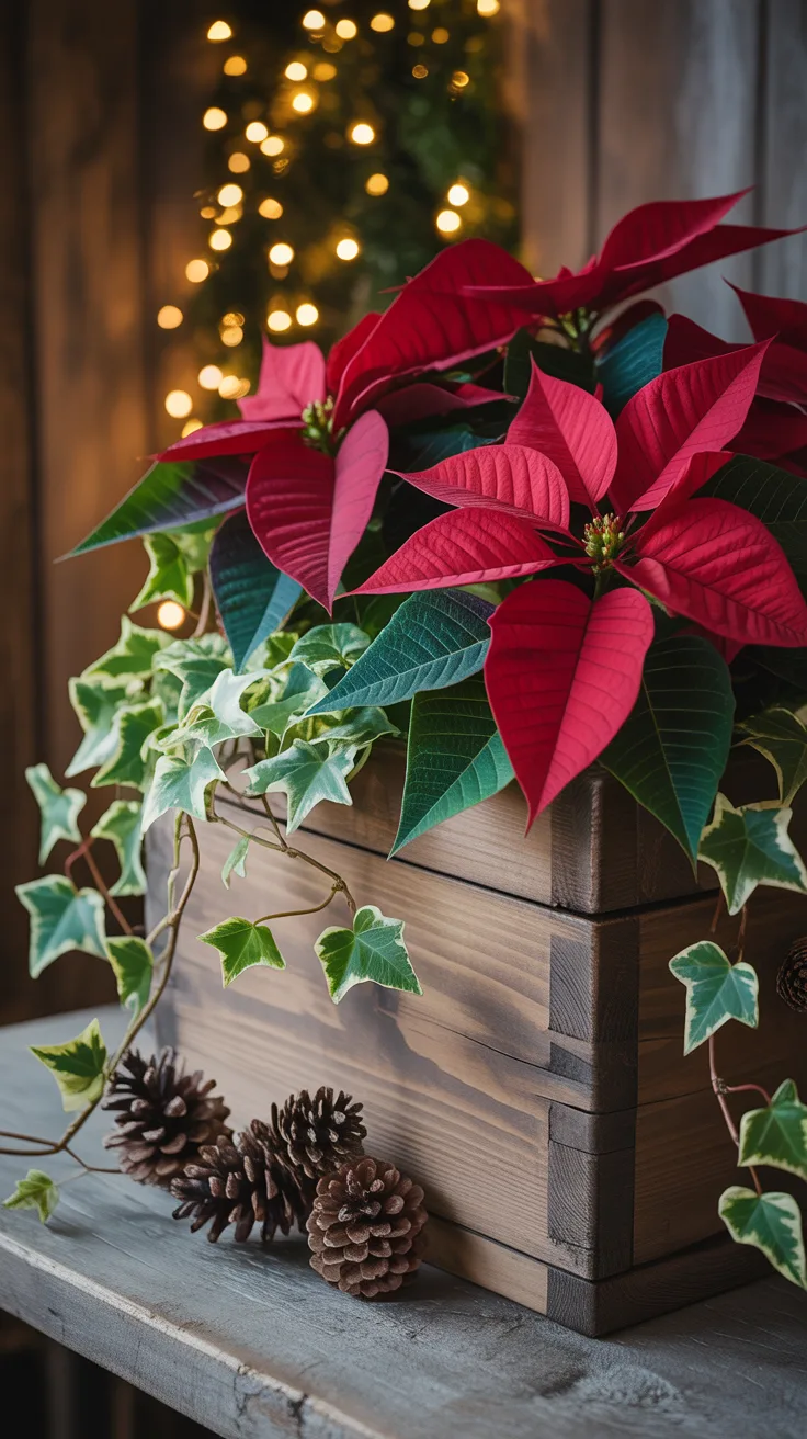 Traditional Poinsettia Arrangements illustrative image